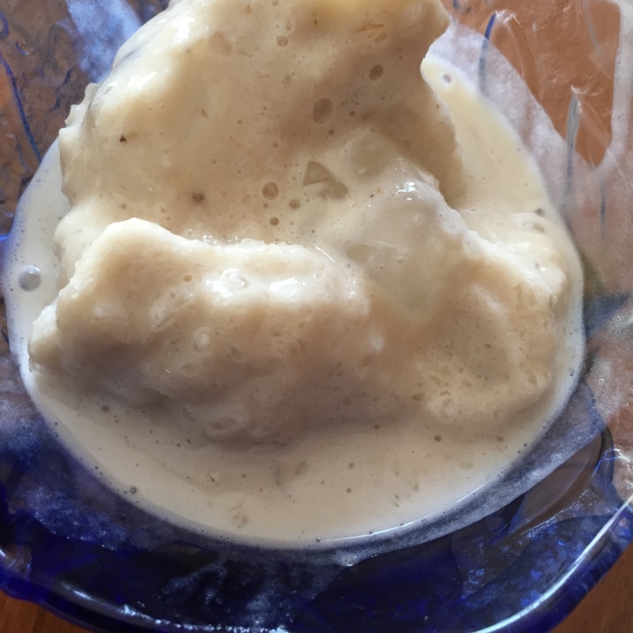 バナナと無調整豆乳アイス レシピ 作り方 By のこ311 楽天レシピ